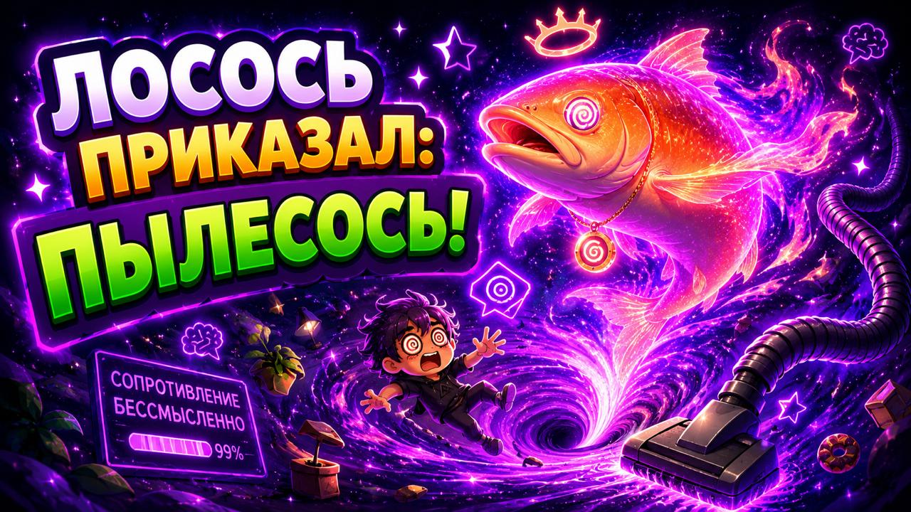 НА СЕВЕРЕ ОБНАРУЖЕН ЕКМАТЕРИАЛЬНЫЙ ЛОСОСЬ, КОТОРЫЙ ПРИКАЗЫВАЕТ ЛЮДЯМ ПЫЛЕСОСЬ